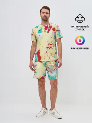 Мужской костюм с шортами / Текстура