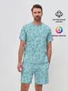 Мужской костюм с шортами / Ноты