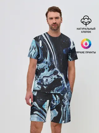 Мужской костюм с шортами / Текстура