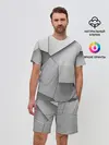 Мужской костюм с шортами / Осколки плитки