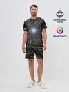 Мужской костюм с шортами / Неоновые стрелы