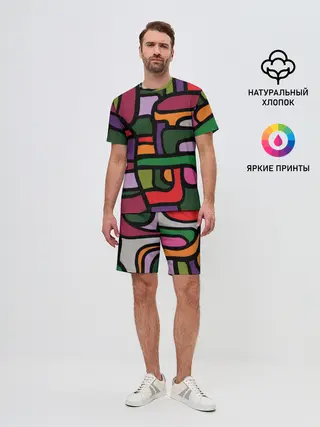Мужской костюм с шортами / Ретро