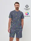 Мужской костюм с шортами / Цветные шарики | Colored balls