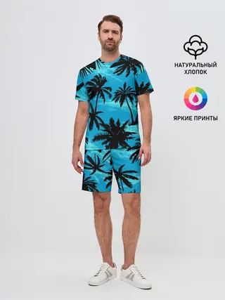 Мужской костюм с шортами / Пальмы в Горизонте