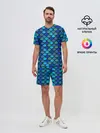 Мужской костюм с шортами / Чешуя рыбы