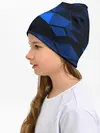 Детская шапка / Blue abstraction collection