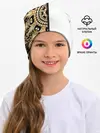 Детская шапка / Белое на черном