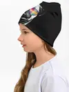 Детская шапка / Мопс в наушниках