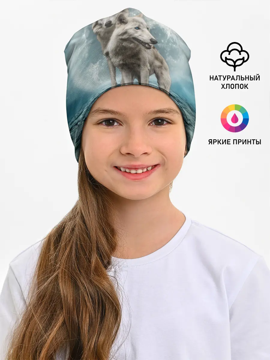 Детская шапка / Волки