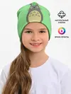 Детская шапка / Тоторо под листочком