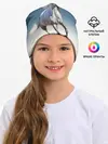 Детская шапка / Серый в яблоках конь