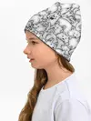 Детская шапка / Корги ЧБ
