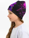 Детская шапка / Дзётаро указывает фиолетовые брызги