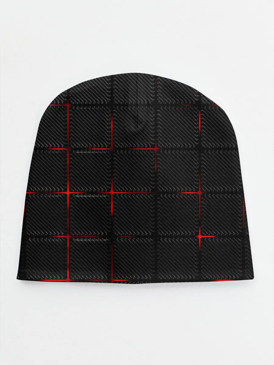Детская шапка / 3D Плиты Red & Black