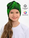 Детская шапка / МОЛНИЯ GREEN NEON