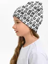 Детская шапка / Иероглифы джоджо чернобелые