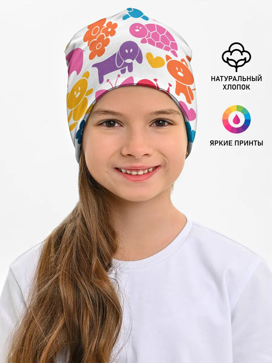 Детская шапка / Звери, детская