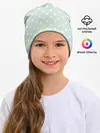 Детская шапка / белый горох