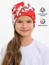 Детская шапка / Красно-белая