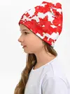 Детская шапка / Красно-белая