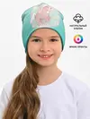 Детская шапка / розовый единорог в небесах