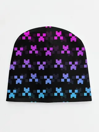 Детская шапка / MINECRAFT CREEPER NEON