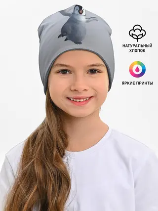 Детская шапка / мультяшный пингвин