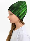 Детская шапка / Матрица код цифры программист
