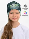 Детская шапка / аниме школьница маска цветы