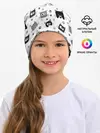 Детская шапка / Котики | ЧБ