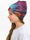 Детская шапка / Фестиваль сакуры кот и гейша