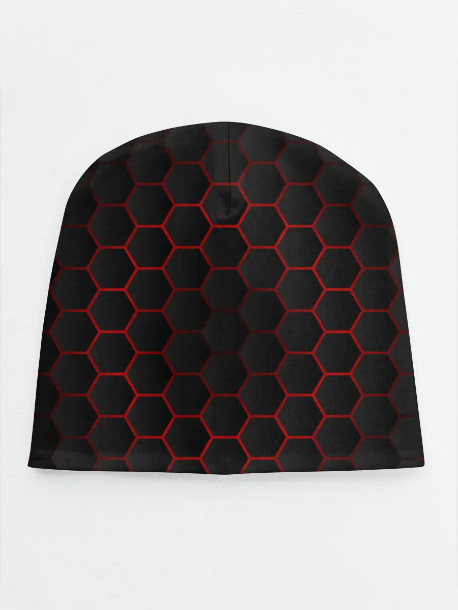 Детская шапка / 3D black & red