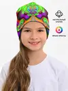 Детская шапка / КИСЛОТНЫЙ ФРАКТАЛ ГЕОМЕТРИЯ