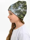 Детская шапка / Зеленые листья