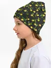 Детская шапка / Лимончики на черном