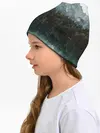 Детская шапка / отражение горы в озере