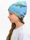 Детская шапка / акулы