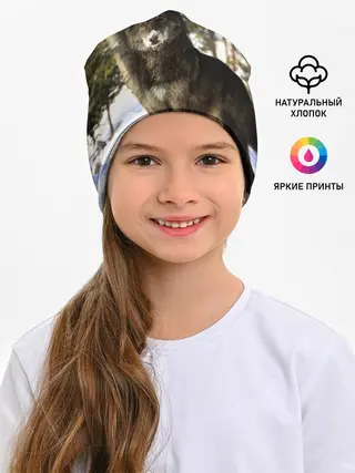 Детская шапка / Волк и снег