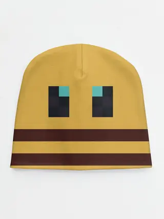 Детская шапка / Minecraft Bee