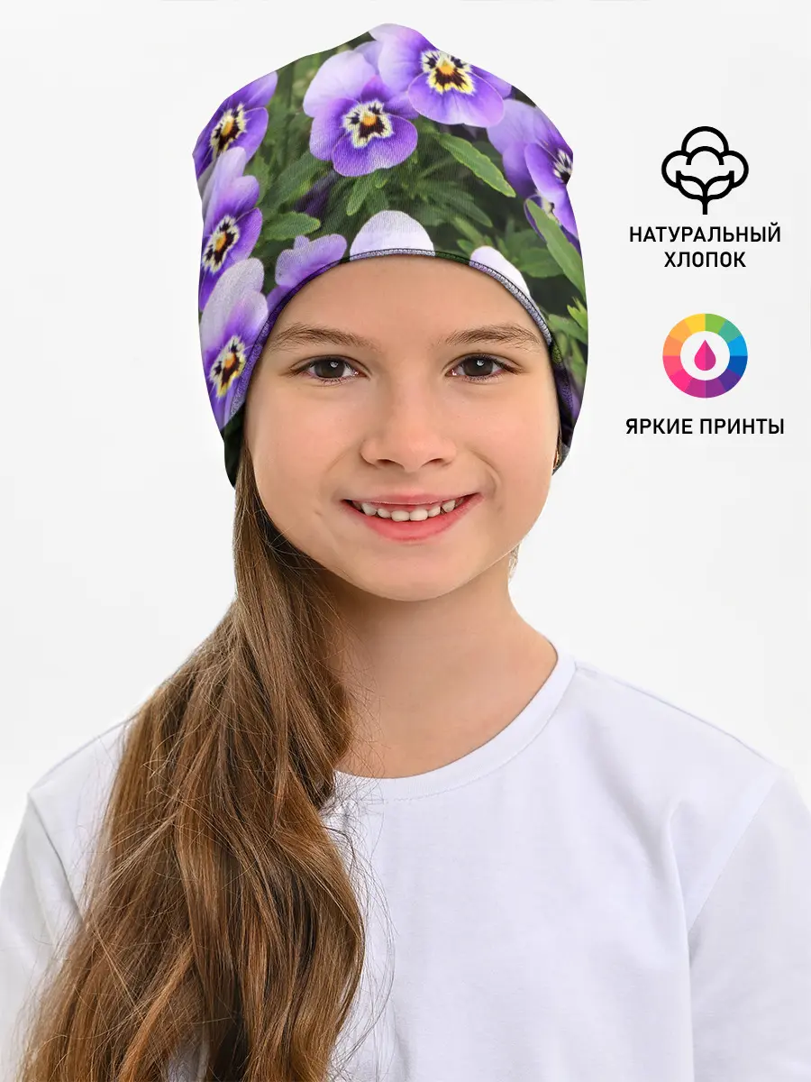 Детская шапка / Анютины глазки