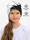 Детская шапка / Инь и Янь котики