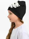Детская шапка / Инь и Янь котики