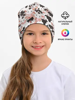 Детская шапка / Коровы
