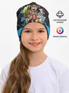 Детская шапка / One Piece синий всплеск
