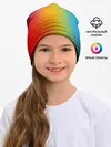 Детская шапка / Разноцветные пиксели
