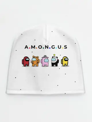 Детская шапка / Among Us | Белый Космос