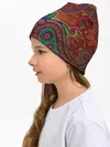 Детская шапка / узоры текстура фон