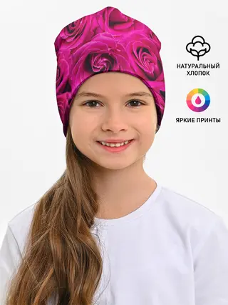 Детская шапка / Розы