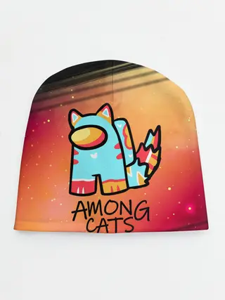 Детская шапка / AMONG US - КОТИК