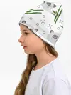 Детская шапка / Панда с бамбуком